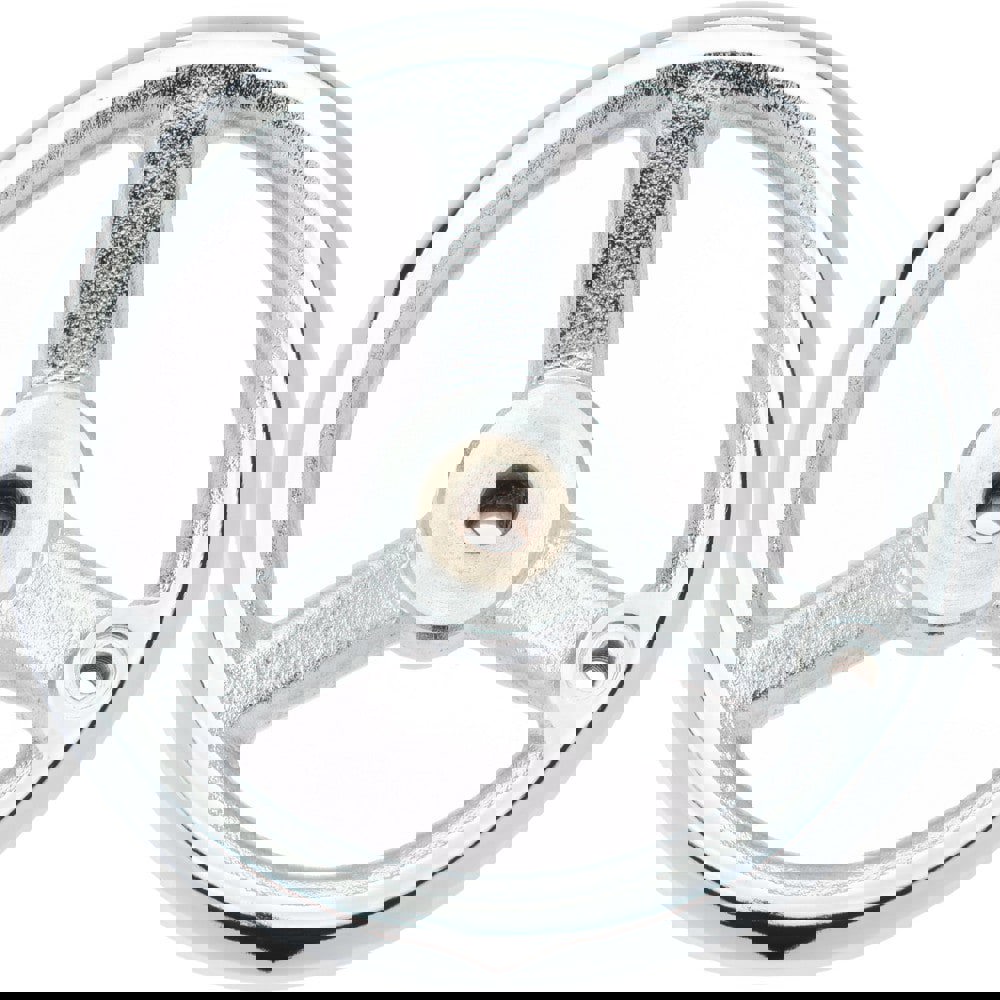 Spoked Offset Handwheel: Chrome-Plated